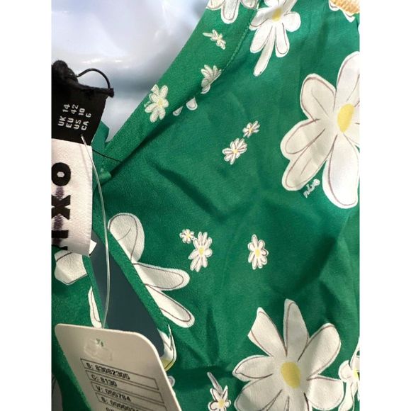 New Free People Robe Evelyn RIXO Maxi Dress Size Large - Picture 13 of 14